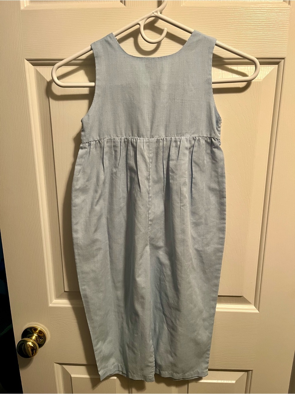 Boys 4T Light Blue Smocked Kids Birthday Overalls NWOT - Picture 5 of 5